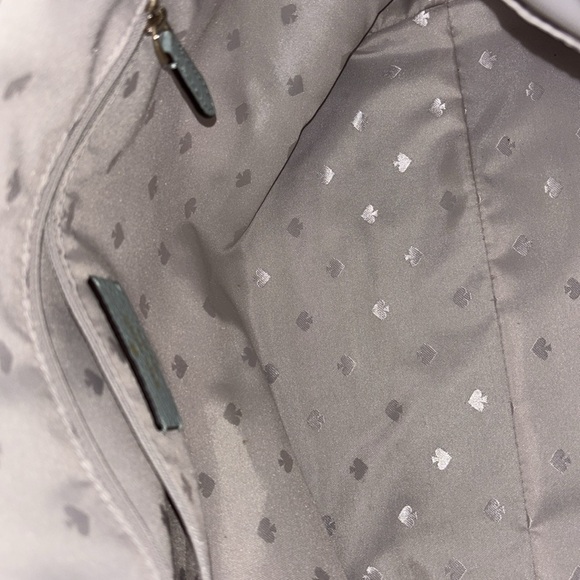 Kate Spade Blue Leather Shoulder Bag with Silver Hardware - Picture 16 of 16